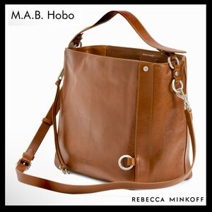 Rebecca Minkoff M.A.B. Leather Hobo Bag - Tobacco Brown
